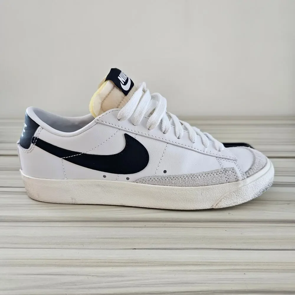 Nike White Leather Blazer Low '77 Vintage Men's Shoes Sneakers Size 7.5 - Picture 2 of 10